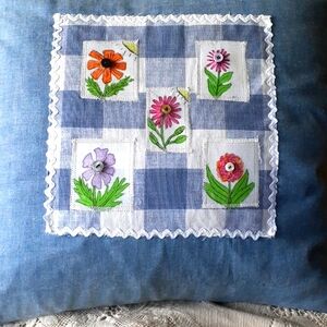 Handmade pillow 18" Square.